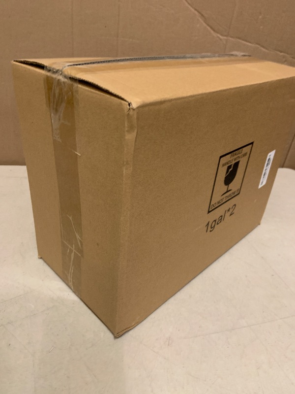 Photo 1 of 2 PCS 1 Gallon Drink dispenser, Glass Beverage Dispenser With Wood Stand, Large Water Drink Dispensers for Parties With Stainless Steel Spigot, Ideal for Lemonade,Juice, Tea, and Party Drinks