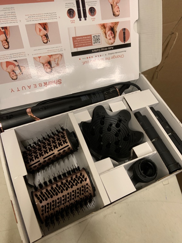 Photo 1 of Shark Hair Dryer | FlexStyle Hair Styling System | Portable & Powerful Blow Dryer Brush | Hair Curler & Volumizer | 6 Styling Tools Included | Best for All Hair Types | Black | HD440BK