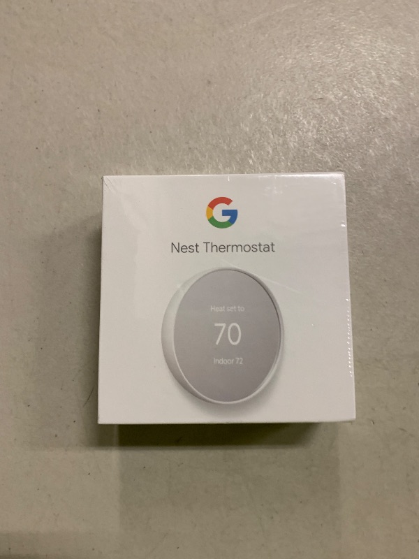Photo 1 of Google Nest Thermostat - Smart Thermostat for Home - Programmable Wifi Thermostat - Snow