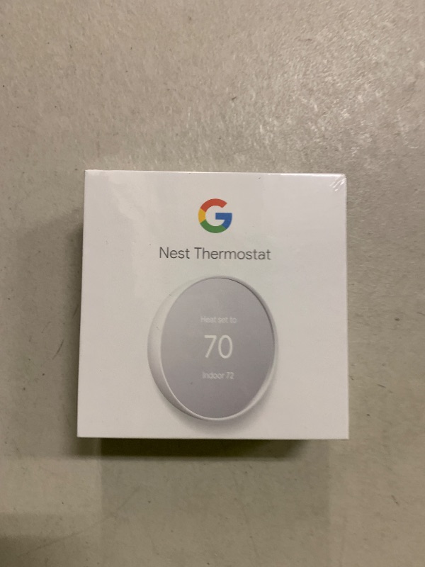 Photo 1 of Google Nest Thermostat - Smart Thermostat for Home - Programmable Wifi Thermostat - Snow