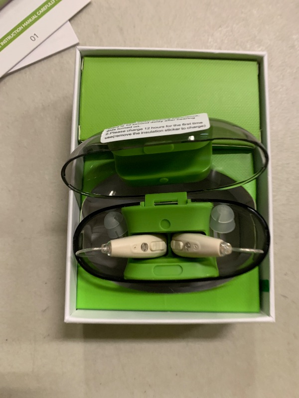 Photo 1 of MIUFLY Hearing Aids for Seniors with Intelligent Noise Cancelling, Rechargeable OTC Hearing Aids with 16-Channel Digital Chip, Super Long Battery Life, Digital Display and UV Sterilization