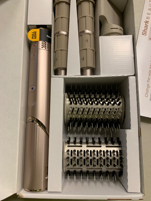 Photo 1 of Shark FlexStyle Air Styling & Drying System, Powerful Hair Dryer Brush & Multi-Styler with Auto-Wrap Curlers, Paddle Brush, Oval Brush, Concentrator Attachment, Stone, HD430