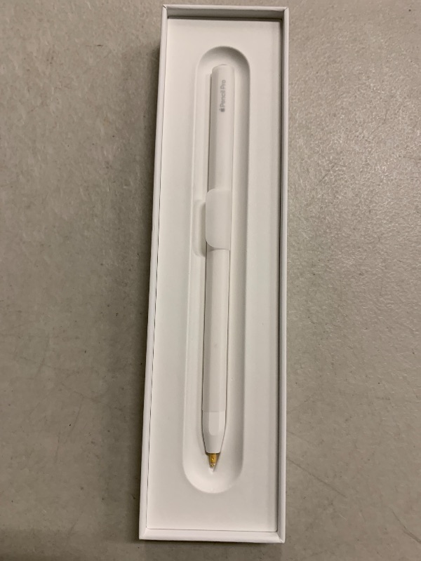 Photo 1 of Apple Pencil Pro: Latest Model - Device Compatibility Check Required - Pixel-Perfect Precision, Tilt and Pressure Sensitivity, Perfect for Note-Taking, Drawing, and Art. Charges and Pairs Magnetically