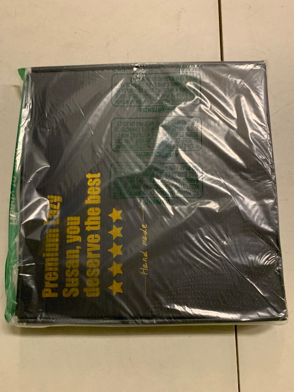 Photo 1 of Acacia Wood 13" Lazy Susan Turntable Organizer for Table Top, Farmhouse Round Wooden Lazy Susan for Cabinet Kitchen Centerpieces Coffee Table, for Condiments Spices, Bathroom Vanity Tray Decor