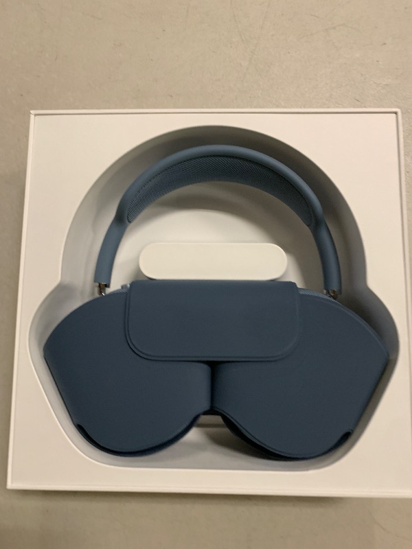 Photo 1 of Apple AirPods Max Wireless Over-Ear Headphones, Pro-Level Active Noise Cancellation, Transparency Mode, Personalized Spatial Audio, USB-C Charging, Bluetooth Headphones for iPhone - Blue