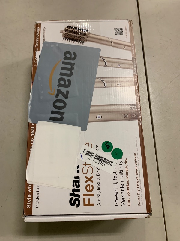 Photo 1 of Shark FlexStyle Air Styling & Drying System, Powerful Hair Dryer Brush & Multi-Styler with Auto-Wrap Curlers, Paddle Brush, Oval Brush, Concentrator Attachment, Stone, HD430