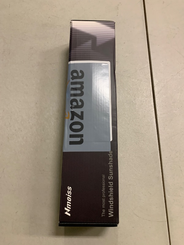 Photo 1 of [Upgraded] Nmoiss Windshield Sun Shade Umbrella - [Vinyl Coating Heat Shield] Protect Car from Sun Rays & Heat Damage Keep Cool and Protect Interior, Spring Structure Edge Medium 56" L x 31" W