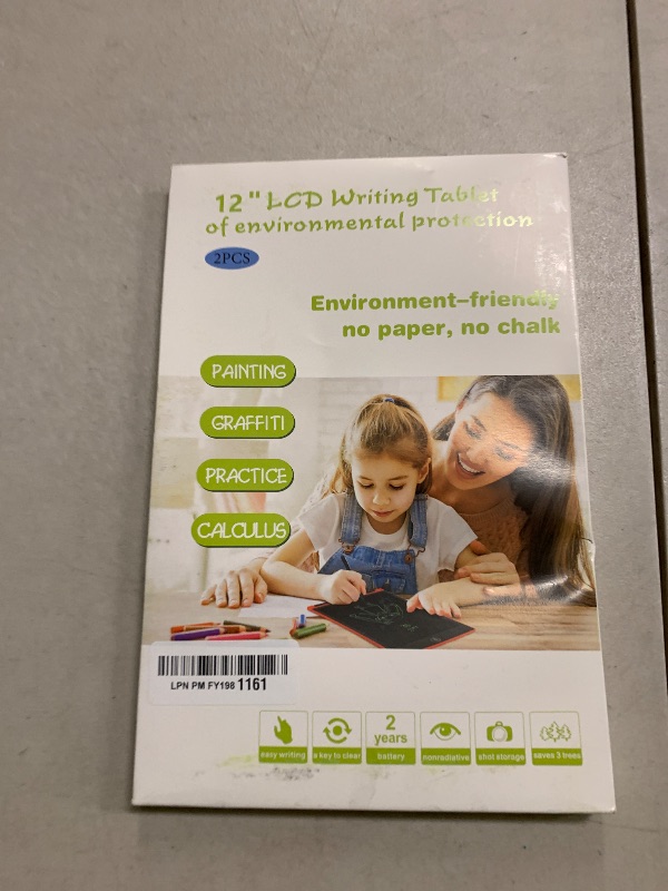 Photo 1 of [2 Pack] Genialba LCD Writing Tablet 12-Inch Colorful Doodle Board, Toddler Learning Educational Toys Gifts for 3-8 Years Old Girls and Boys, Electronic Drawing Pad for Kids (Black&White)