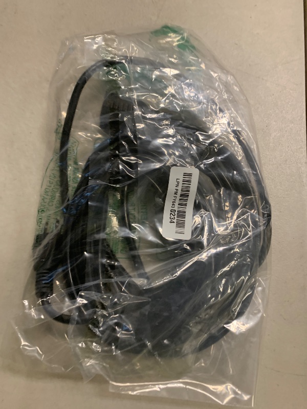 Photo 1 of 16/3 Black 20 FT Extension Cord, Indoor Extension Cord for Laptops, Coffee Makers, Office Home Appliances, 3 Prong Resistant Cable Flexible, 13A 125V 1625W ETL Listed