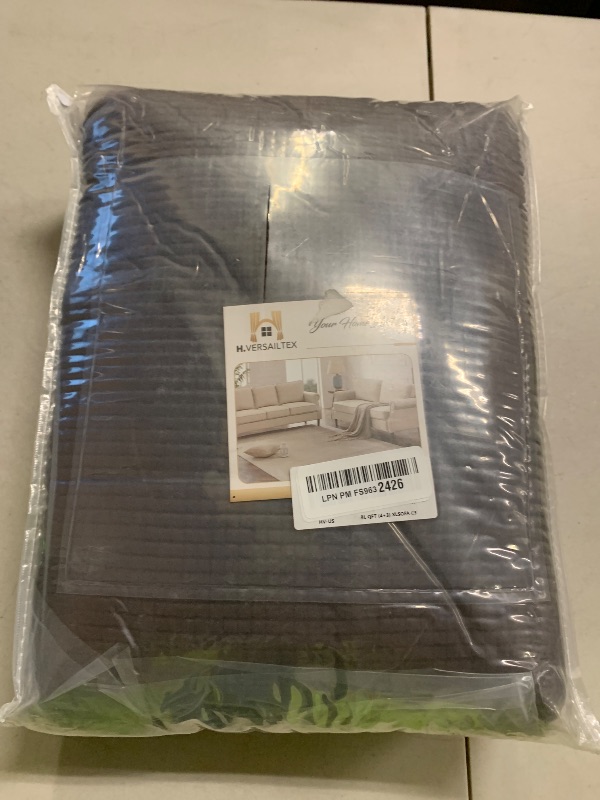 Photo 1 of H.VERSAILTEX 4 Piece Stretch Sofa Covers for 3 Cushion Couch Covers for Living Room Furniture Slipcovers (Base Cover Plus 3 Seat Cushion Covers) Upgraded Thicker Jacquard Fabric (XL Sofa, Chocolate)