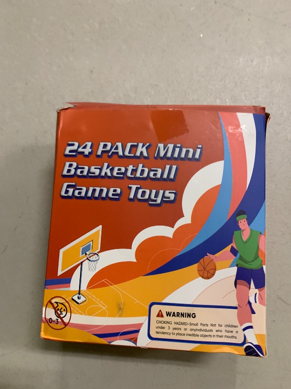 Photo 1 of 24 Pack Mini Finger Basketball Shooting Game, Basketball Party Supplies Favors Handheld Desktop Table Basketball Game Toys Fidget Game Birthday Party Decorations Supplies Random Color