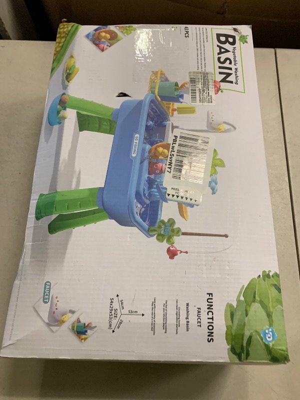 Photo 1 of 2026 Upgraded Water Table for Toddlers 3+, Water Table for Kids Ages 4-8 with Pump, Play Sink with Running Water, Kitchen Sink for Toddlers, Fishing Game and Outside Sensory Toys (Pink)