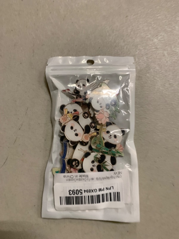 Photo 1 of 12 Pack Fridge Magnets Panda Refrigerator Office Magnets for Calendars Whiteboards Maps Resin Fun Decorative Decoration