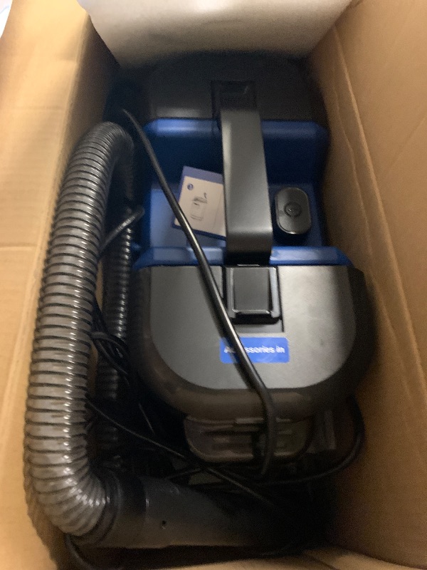 Photo 1 of Vaconly Portable Carpet & Upholstery Cleaner Machine, Handheld Spot Cleaner with Dual Brush, 18KPa Suction, Large Removable Tank for Couch, Car, Stairs, Rugs & Pet Stains, Blue