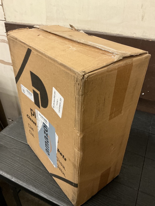 Photo 1 of Pinkpum 5 Pack Stackable Plastic Storage Closet Organizers and Storage Bins Drawer Shelf Storage Container for Wardrobe Cupboard Kitchen Bathroom Office White