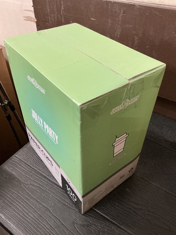 Photo 1 of [100 Pack] 12 oz Paper Coffee Cups, Disposable Paper Coffee Cup with Lids, Sleeves, and Stirrers, Hot/Cold Beverage Drinking Cup for Water, Juice or Tea, Suitable for Home, Shops and Cafes