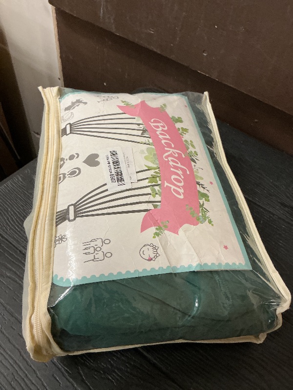 Photo 1 of 20ftx12ft Wrinkle Free Hunter Green Backdrop Curtain, 4 Panels 12FT Height Wedding Backdrop Drapes, Silky Polyester Back Drop Cloth for Birthday Photography Background Party Backdrop Draping