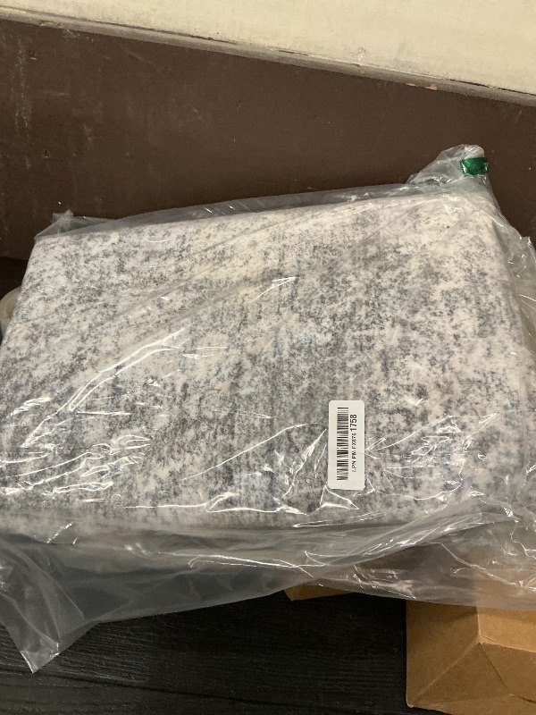 Photo 1 of 3x6 Washable Kitchen Runner Rug - Non Slip Stain Resistant Low-Pile Thin Wide Carpet Runners for Entryway Hallway Bathroom Bedside,Modern Neutral Abstract(Blue Grey,3x6)