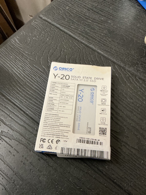 Photo 1 of ORICO 2TB SATA SSD 2.5 Inch Internal Solid State Drive, Read Speed up to 500MB/s, SATA III 6Gbps for Desktop Laptop NAS DIY External Drive - Y20