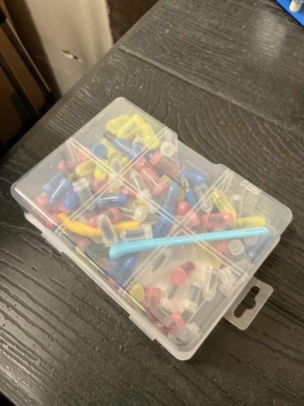 Photo 1 of 100pcs Tire Repair Rubber Nails Kit With 4 Sizes, Fast Tire Repair Tools, Vacuum Tire Repair Rubber Nail, Spiral Tire Screw Plugs, Tire Repair Kit, Suitable For Cars, Motorcycles, Bicycles And Jeeps