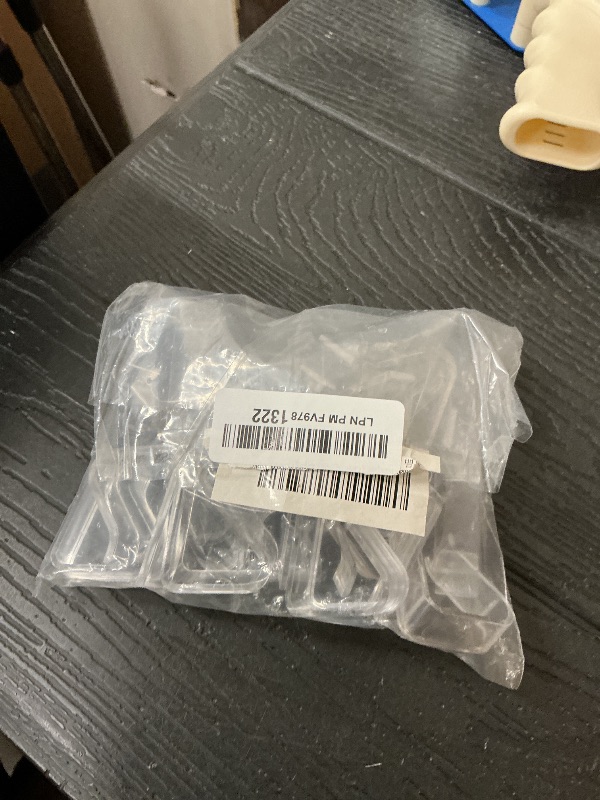 Photo 1 of 24 Pieces Transparent Clear Tablecloth Clips, Plastic Table Cloth Clips?Windproof Table Cover Holder Clamps?Table Cloth Holder for Christmas Home Wedding Party Indoor Outdoor Camping Picnic(24, Small)