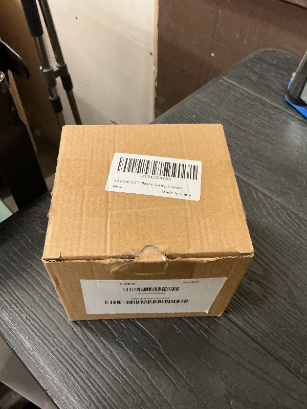 Photo 1 of 24 Pack 3.5 inch Plastic Spring Clamps, Black Heavy Duty Clips, Backdrop Clips, Plastic Clamps for Crafts, Backdrop Stand, Woodworking, Photography