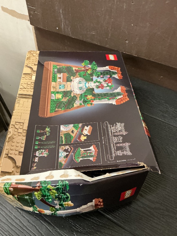 Photo 1 of LEGO Icons Fountain Garden Building Set - DIY Kit for Adults, Ages 18+ - Miniature Craft Building Blocks for Home Decor, Display - Gift for Birthdays - with Cypress Trees and Grape Vines - 10359