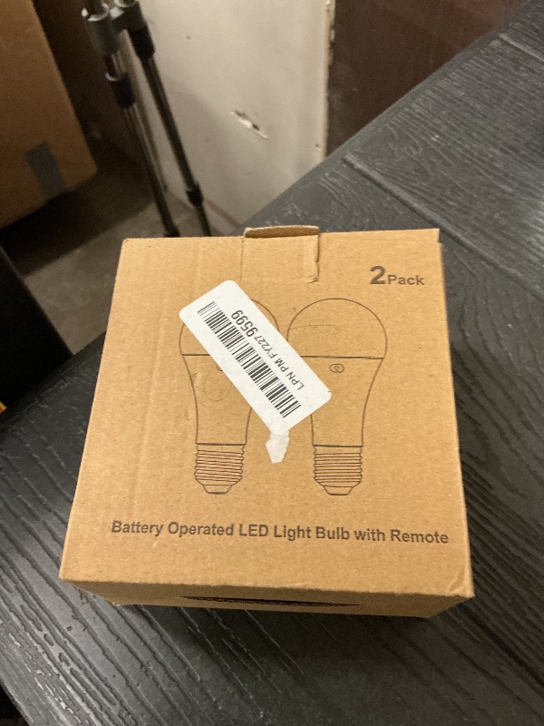Photo 1 of 2-Pack A19 Rechargeable Light Bulbs with Remote, 15 Colors Shift + Dimmable Battery Operated Detachable LED Bulbs with 3 Timer, Wireless Emergency Puck Light Bulb for Lamps Wall Sconce, Non-Hardwired