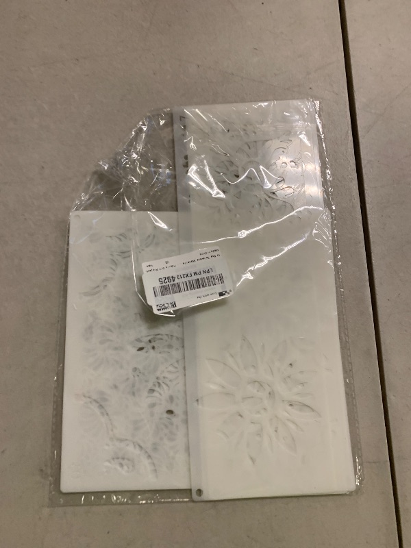 Photo 1 of 14 Pcs Talavera Stencils for Crafts, Resuable Cake Stencils,Mexican Floral Stencil for Furniture Wood Wall Canvas Floor, Border Stencil for Painting Fabric DIY Projects Christmas