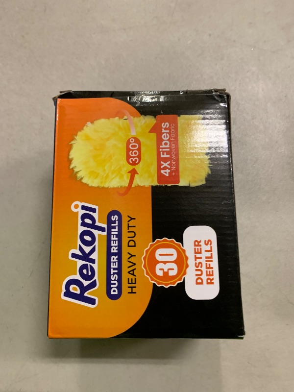 Photo 1 of 30 Count Heavy Duty Duster Refills for Swiffer, Multisurface 360° Larger Size Dusters with 4X Microfibers, Unscented Disposable Dusters for Cleaning Home, Blinds, Fans, Corners (Only Duster)