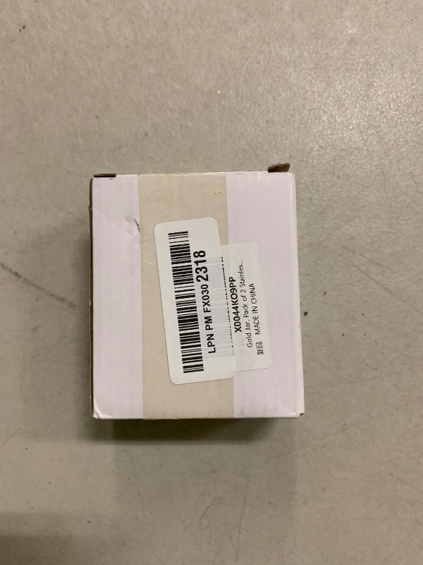 Photo 1 of 2pcs Gold Salt and Shakers Stainless Steel Salt Shaker Rustproof Seasoning Jar Screw Open Top Seasoning Shaker Bottle Mini Container 39x88mm