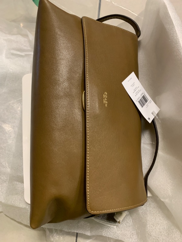 Photo 1 of COACH Natural Grain Leather Chelsea Shoulder Bag 30
