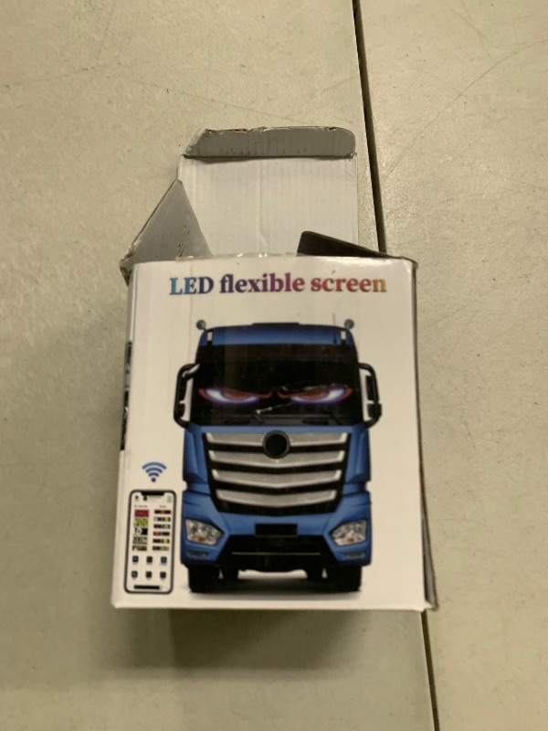 Photo 1 of 2PCS 23.6"x4.72" Synchronized Devil LED Eyes, Full Color Programmable LED Matrix Panel with APP & Remote Control, DIY Electra Windshield Light for Car & Truck