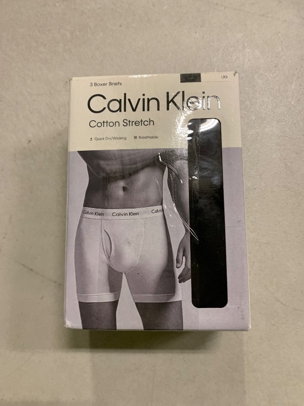 Photo 1 of Calvin Klein Men's Cotton Stretch 3-pack Boxer Brief, 3 Black, Large
