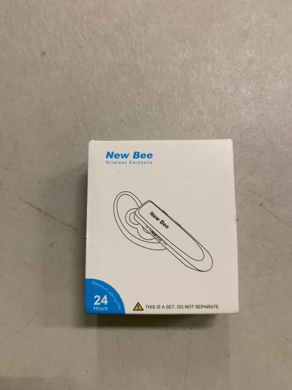 Photo 1 of [2 Pack] Bluetooth Earpiece Wireless Handsfree Headset V5.0 24 Hrs Driving with Mic 60 Days Standby Bluetooth Headset for iPhone Android Samsung Driver