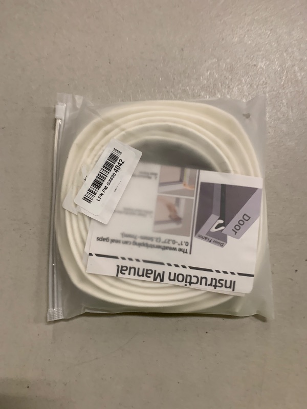 Photo 1 of 1 Pack*19.6 Ft Self-Adhesive V Shape Foam Window Weather Stripping Door Seal Insulation Strip for Winter, Soundproof Exterior Front Frame Gap Filler, Draft Stopper Tape Noise Light Blocker (White)
