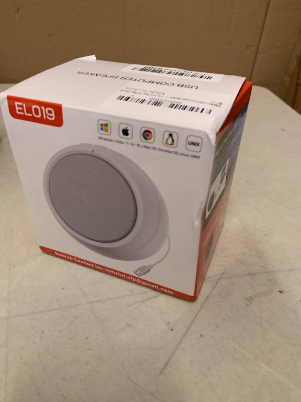 Photo 1 of ABRRU USB Computer Speaker for Laptop, External Speakers for Desktop Computer with Crystal Clear Sound, Rich Bass and Volume Buttons, Plug-N-Play (Black)