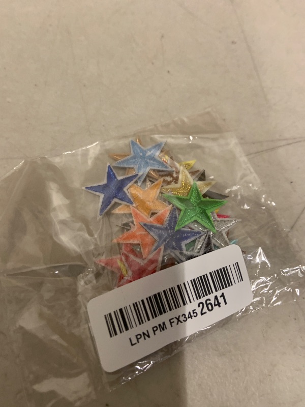 Photo 1 of 102PCS Star Iron On Patches, 1.2 Inch Small Embroidered Patches for Clothes, Jackets, Backpacks, DIY Craft Decorations, Multicolor