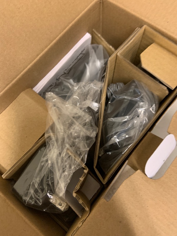 Photo 1 of Panasonic Corded Phone/Cordless Phone with Answering Machine, Advanced Call Block and 2-Way Recording, 2 Handsets Expandable up to 6 Cordless Handsets - KX-TGF852B (Black)