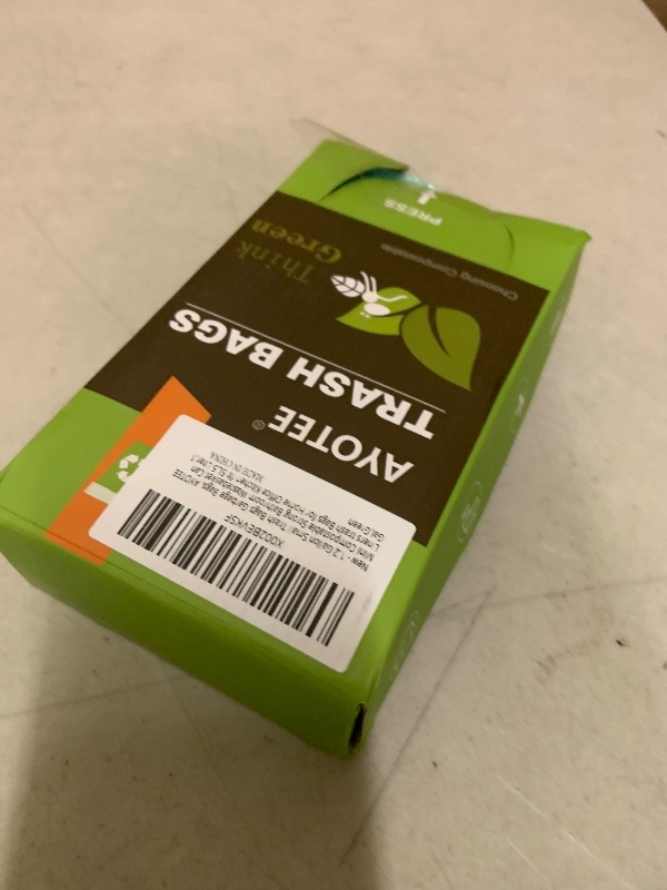 Photo 1 of 1.2 Gallon Small Trash Bags Garbage Bags, AYOTEE Mini Compostable Strong Bathroom Wastebasket Can Liners trash Bags for Home Office Kitchen fit 5L,5 Liter,1 Gal,Green