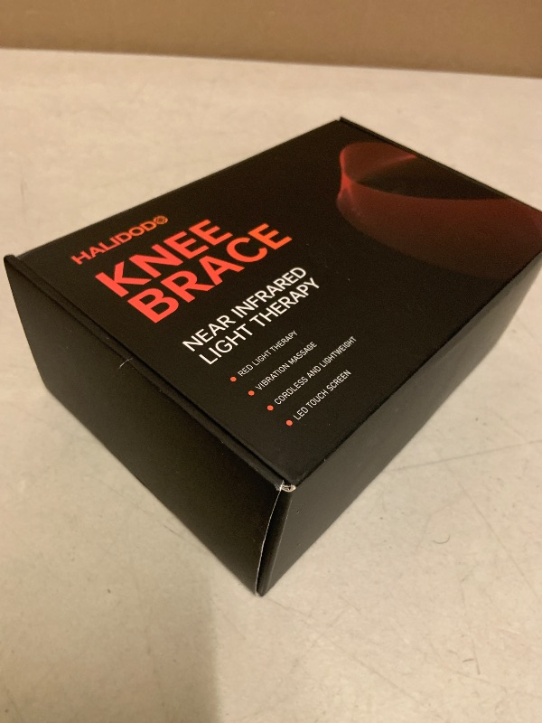 Photo 1 of NON-FUNCTIONAL, PARTS ONLY------------HALIDODO Red Light Therapy & Vibration Massage Knee Brace - Wireless Rechargeable Controller, 660nm & 850nm Red Light Therapy Heated Device for Knee/Joint/Elbow/Shoulder.