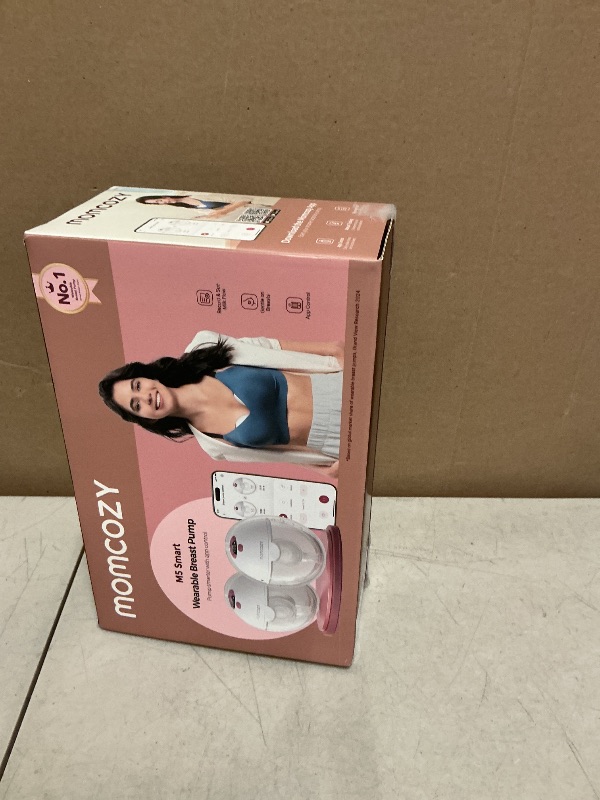 Photo 1 of Momcozy M5 Smart APP Controlled Wearable Breast Pump, Hands-Free Wireless Electric Pump, 3 Modes 9 Suction Levels, BPA-Free, Portable Lightweight, 24mm Flange, 2-Pack Cozy Red