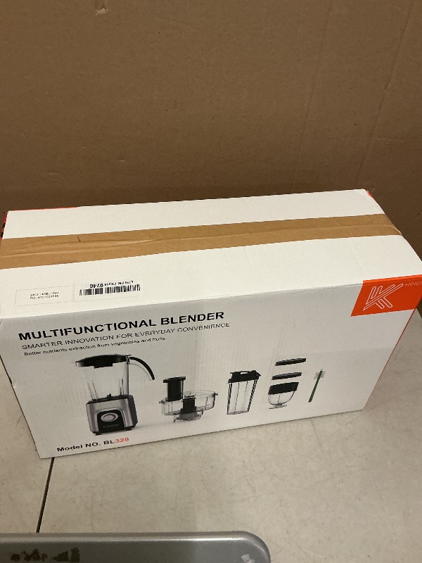 Photo 1 of **USED, DIRTY** KOIOS Blender/Food Processor Combo Max 1000W, 4 in 1 34oz Pitcher, 22oz Blending Cup, Meat Grinder & Vegetable Chopper, Spice Grinder,BPA Free -All-in-One Kitchen System, Dishwasher Safe