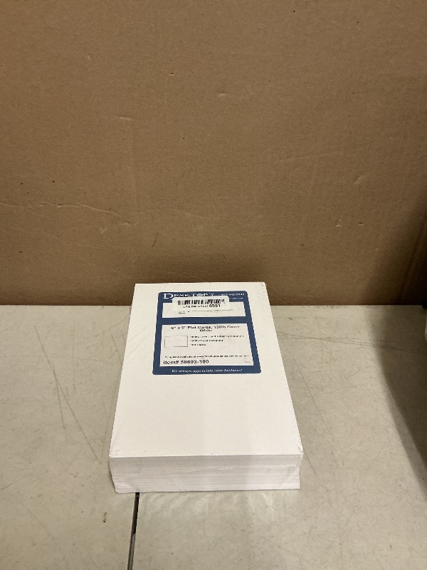 Photo 1 of 100 Sheets - 6" x 9" Extra Thick White Cardstock – 130lb Cover Heavyweight Matte Sheets – Postcard & Invitation Stock for Inkjet & Laser Printers – Rigid Premium Quality – Made in USA
