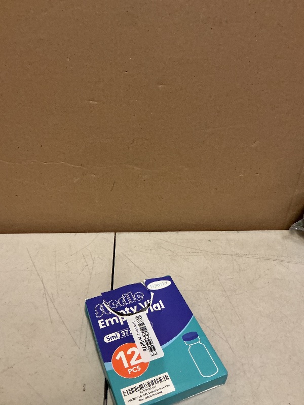 Photo 1 of 5ml Sterile Vials with Self Healing Injection Port and Sealing Cap, Glass Sterile Vials for Injections (12 Pack)