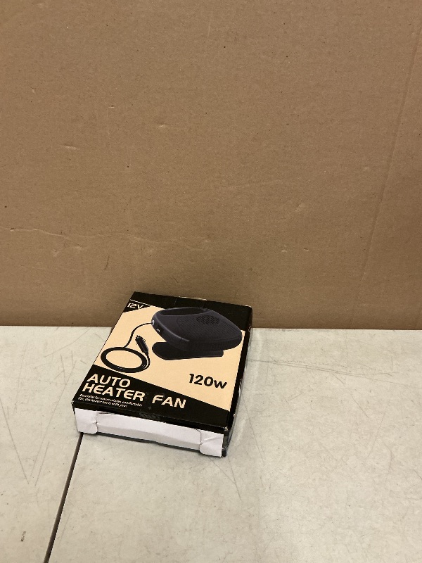 Photo 1 of 12V Portable Car Heater & Defroster – 120W Turbo Fast Heating/Cooling, 360° Adjustable, Plug & Play for Cars/SUVs/RVs – Dual Defog & Fog-Free Driving