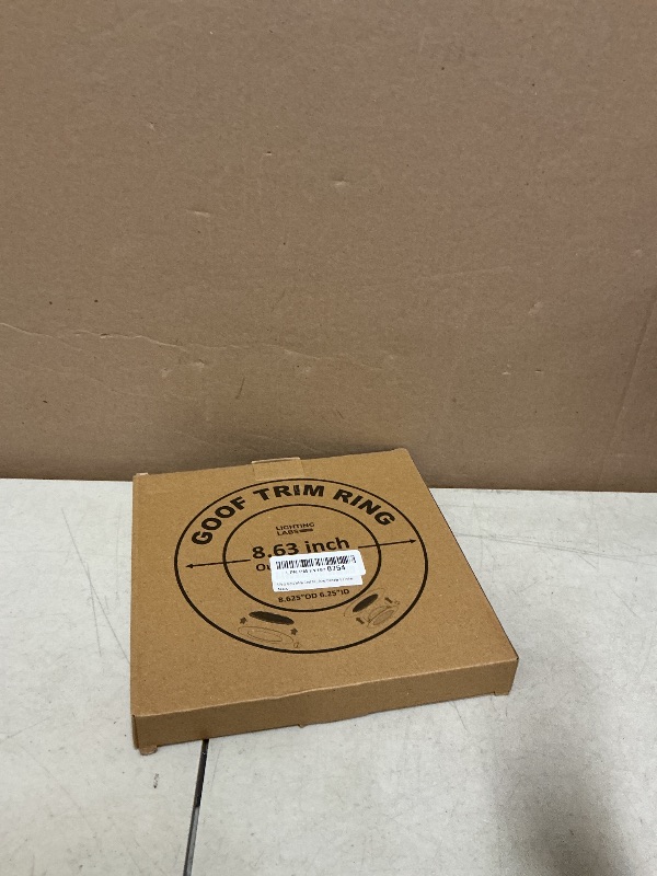 Photo 1 of 5 Pack Gloss White Goof Trim Ring for 8" Inch Recessed Can Lighting Down Light, Outer Diameter 8.6 Inches, Inner Diameter 6.2 Inches
