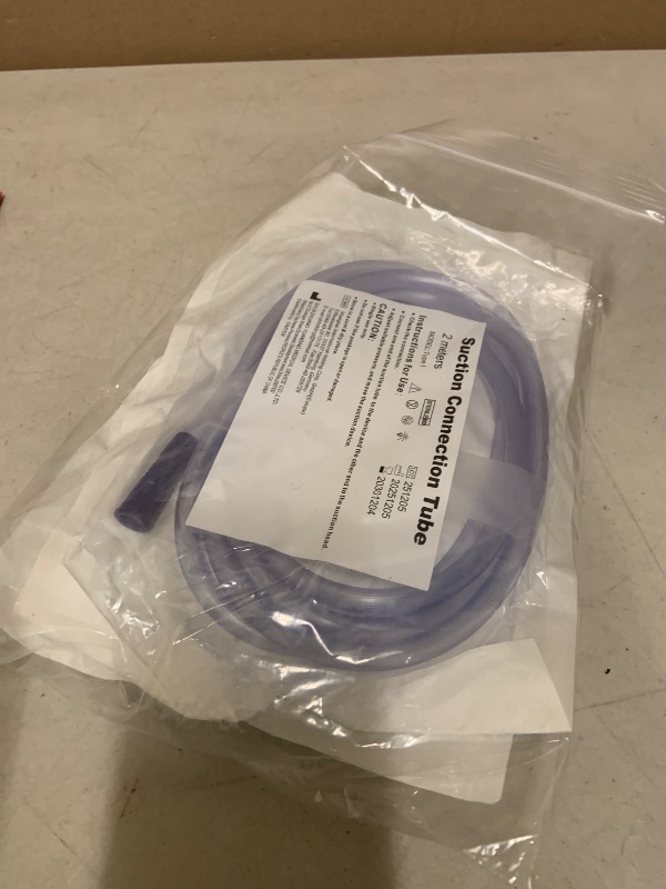 Photo 1 of 2 Pcs Extended Suction Connection Tube, 6.5 Feet - Flexible & Durable, Compatible with Various Devices