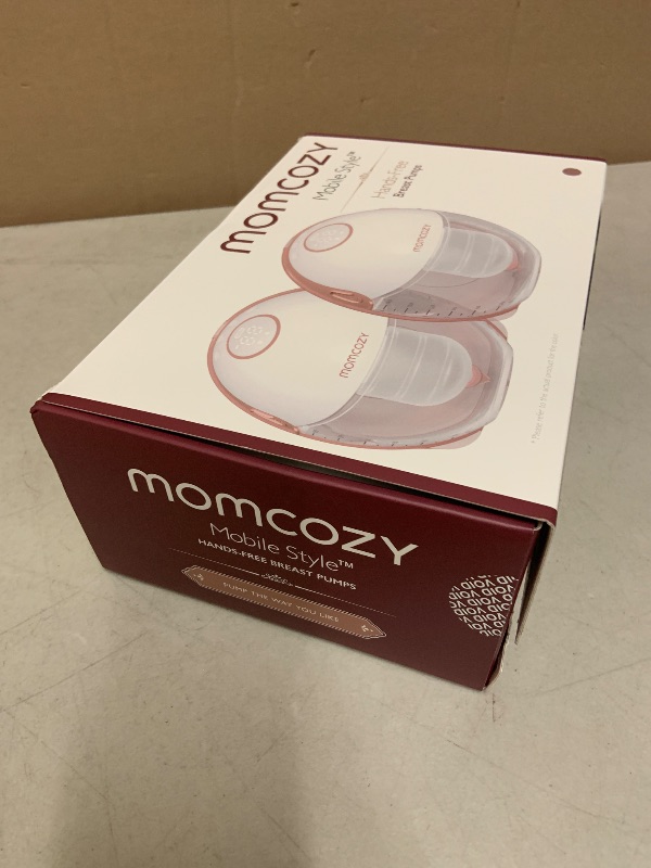 Photo 1 of Momcozy Breast Pump Hands Free Mobile Style | M6, Wearable Breastfeeding Pump Ideal Rhythm for More Milk, DoubleFit Flange More Fit & Discreet with 3 Modes & 9 Levels, 24mm - 2 Pack Cozy Red