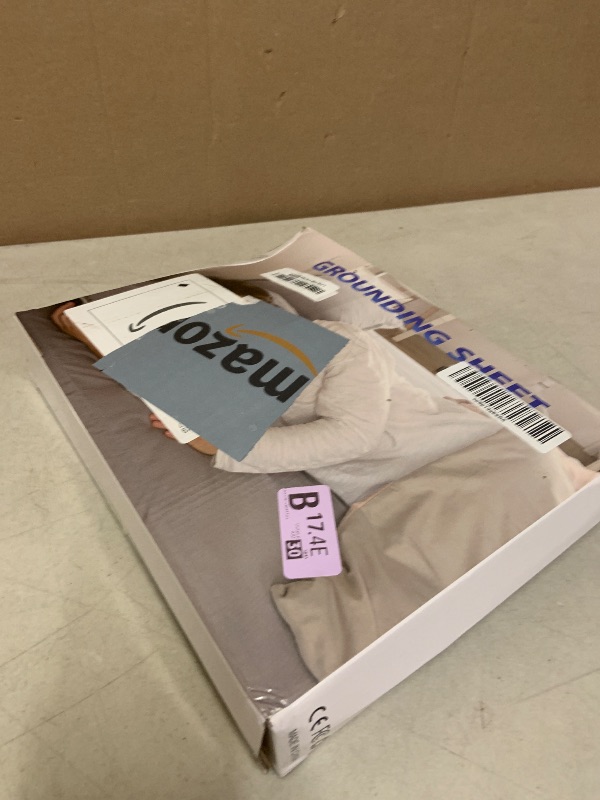 Photo 1 of Grounding Sheets Queen Size, Earth Grounded Fitted Bed Sheet with 10% Pure Silver Fiber + 90% Organic Cotton, for Improved Sleep & Wellness (Gray, Queen - 80"x60"x15")